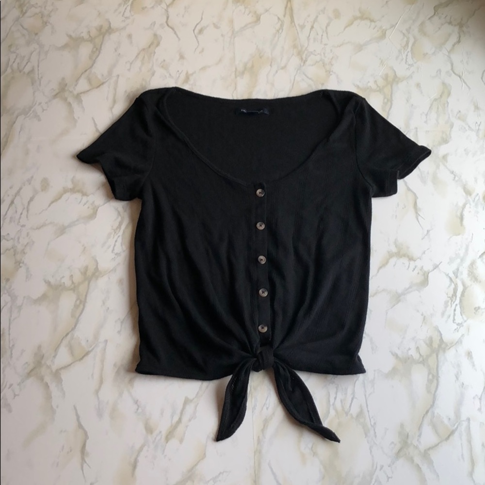 American Eagle Tie Front Tee Size XS
